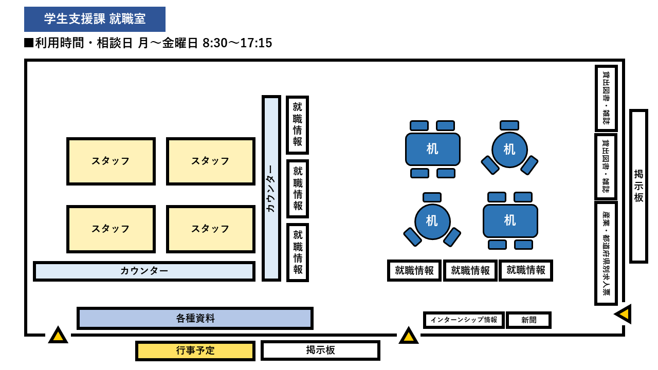 就職室見取り図１